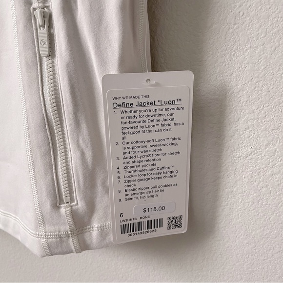 NWT Lululemon Define Jacket *Luon Bone Size 6 - Picture 8 of 11
